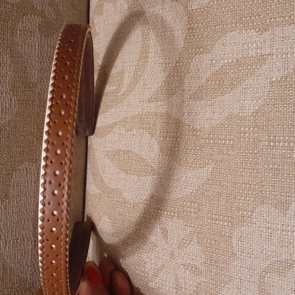 COACH LEATHER TWO TONE HEADBAND NWOT - Picture 4 of 7